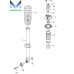 new original front shock absorber ssangyong rodius 2004-13