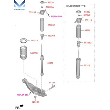 MOBIS REAR SHOCK ABSORBER FOR HYUNDAI SANTA FE TM 2018-20