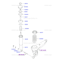 mobis rear shock absorber for hyundai santa fe 2000-05