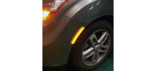 artx - side bumper led reflector set kia soul 2008-13