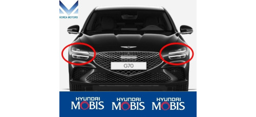 mobis led headlamp set for hyundai genesis g70 ik 2020-26