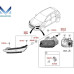mobis fog lamp led iron man type hyundai kona 2017-20