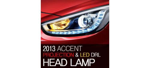mobis led drl headlights hyundai accent 2010-13