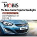 mobis led projection headlights hyundai elantra 2010-15