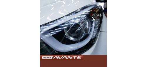 mobis led projection headlights hyundai elantra 2010-15