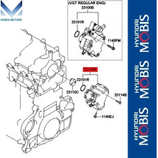MOBIS PUMP FUEL HIGH PRESSURE ENGINE D4EA KIA HYUNDAI 2004-10
