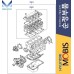 MOBIS GASKET KIT-ENGINE OVERHAUL FOR ENGINE D4CB HYUNDAI KIA VEHICLES 2001-07 MNR