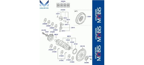 mobis flywheel for d4hb hyundai staria 2021-25