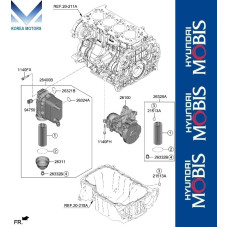 mobis масляный насос для d4hd d4he d4hf kia hyundai 2020-26 mobis масляный насос для d4hd d4he d4hf kia hyundai 2020-26