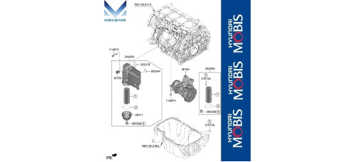 mobis масляный насос для d4hd d4he d4hf kia hyundai 2020-26