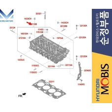 MOBIS HEAD CYLINDER SET DIESEL ENGINE D4HD D4HE D4HF 2020-23