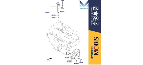 mobis injector for engines d4he d6ja hyundai kia 2018-23