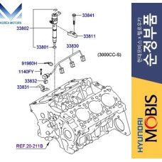 NEW INJECTOR FUEL ENGINES S D6EA D6EB HYUNDAI KIA 2006-23