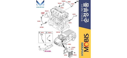 mobis ecu set engine g4kd hyundai tucson ix35 2009-13