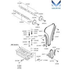MOBIS TIMING CHAIN KIT ENGINE G4KD FOR KIA HYUNDAI 2009-17