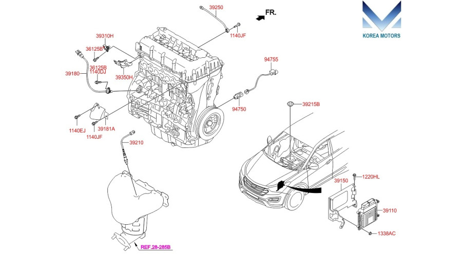 MOBIS G4KE ENGINES FOR HYUNDAI KIA 2007-20 MNR- at discount rate - 39000-G4KE-MPI | Hyundai 4 Cylinder Engine Diagram | | Shop KOREA MOTORS