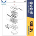 mobis remkomlekt engine 2.4l mpi g4ke hyundai kia 2009-17