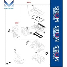 mobis gasket assy engine g4nm for hyundai kia 2019-23