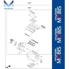 MOBIS GASKET ASSY ENGINE G6DL FOR HYUNDAI KIA VEHICLES 2016-21