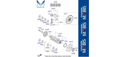 mobis crankshaft pistons kit d4ha engines hyundai kia 2009-20 mobis crankshaft pistons kit d4ha engines hyundai kia 2009-20