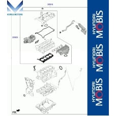 mobis gasket engine g4kr t-gdi hyundai kia 2020-24