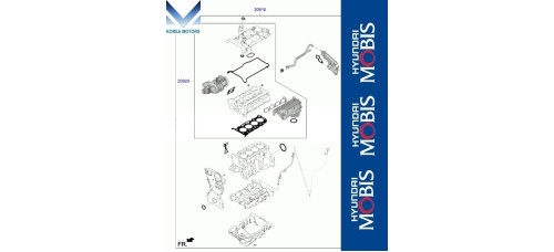 mobis gasket engine g4kr t-gdi hyundai kia 2020-24