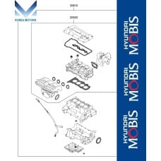 mobis gasket assy engine g4ld t-gdi for hyundai kia 2016-22