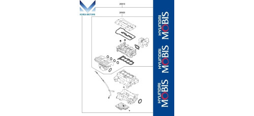 mobis gasket assy engine g4ld t-gdi for hyundai kia 2016-22