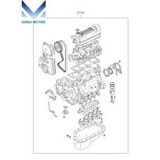 NEW ENGINE 4G64 EURO-1 COMPLETE FOR HYUNDAI 1991-01