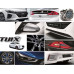 tuix rr center bumper molding hyundai ioniq hev 2016-17