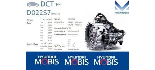 mobis коробка автомат d7gf1 g4fj g4fp для hyundai kia 2015-24