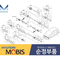 MOBIS ШРУС ПЕРЕДНИЙ ПРИВОД HEV HYUNDAI IONIQ KIA NIRO 2016-19