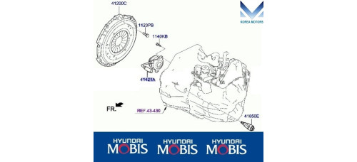 mobis двойний диск сцепления для d4hb hyundai staria 2021-25