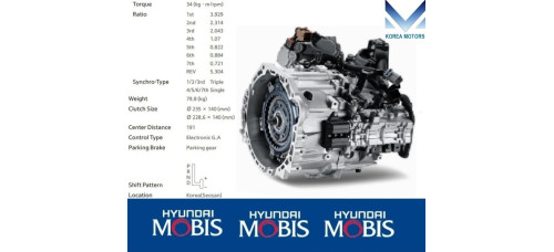 mobis коробка автомат 7-ст d7uf1 для hyundai kia 2015-24