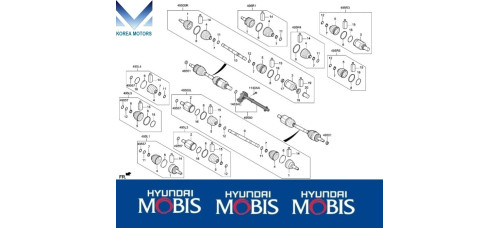 mobis шрус передний привод для hyundai tucson nx4 2020-23