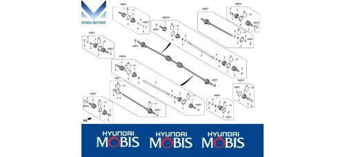 mobis шрус задний привод для hyundai tucson nx4 2020-23