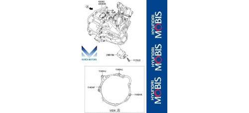 mobis коробка автомат d6gf1 dct-6 g4fd для hyundai kia 2011-18