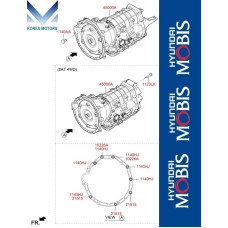 MOBIS КОРОБКА АВТОМАТ A8LR1 G4KL G6DP ДЛЯ KIA STINGER 2017-24
