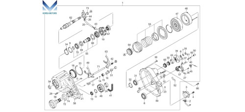 mobis transfer mt 4wd set for kia sorento 2002-10
