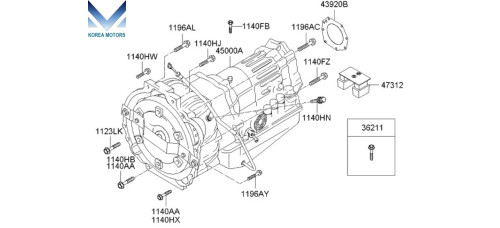 new transmission ata 4wd set for kia sorento 2006–10