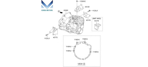 new transmission assy-mt 4wd for kia sorento 2009–12