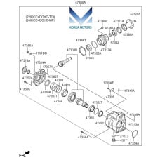 new transfer assy-ata 4wd set for kia sorento r 2014 –17