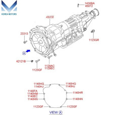 MOBIS КОРОБКА АВТОМАТ 4-СТ 2WD HYUNDAI STAREX H-1 iLOAD 2001-07