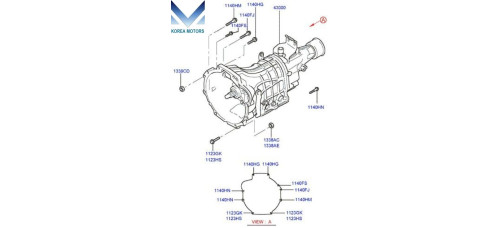 used transmission mt-5 2wd hyundai starex h-1 2007-20
