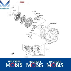 mobis двойное сцепление для dct коробки kia hyundai 2014-17