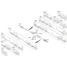 mobis new front joint cv kia morning picanto 2011-15