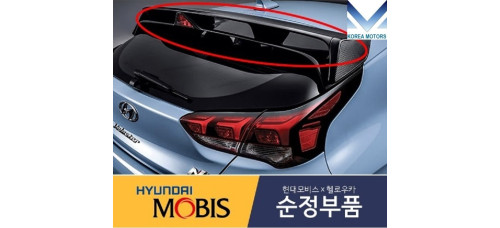 mobis rear aero spoiler kit hyundai veloster js 2018-21