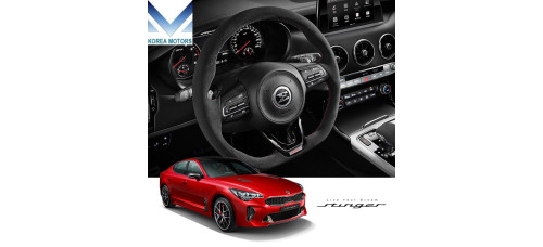 tuon alcantara steering wheel kia stinger 2017-20 tuon alcantara steering wheel kia stinger 2017-20