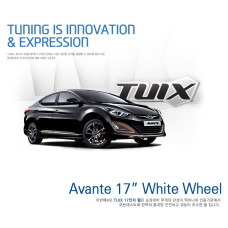 TUIX 17" WHITE ALLOY WHEELS SET HYUNDAI ELANTRA 2010-15