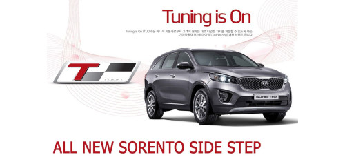tuon side running board steps kia sorento r 2015-18